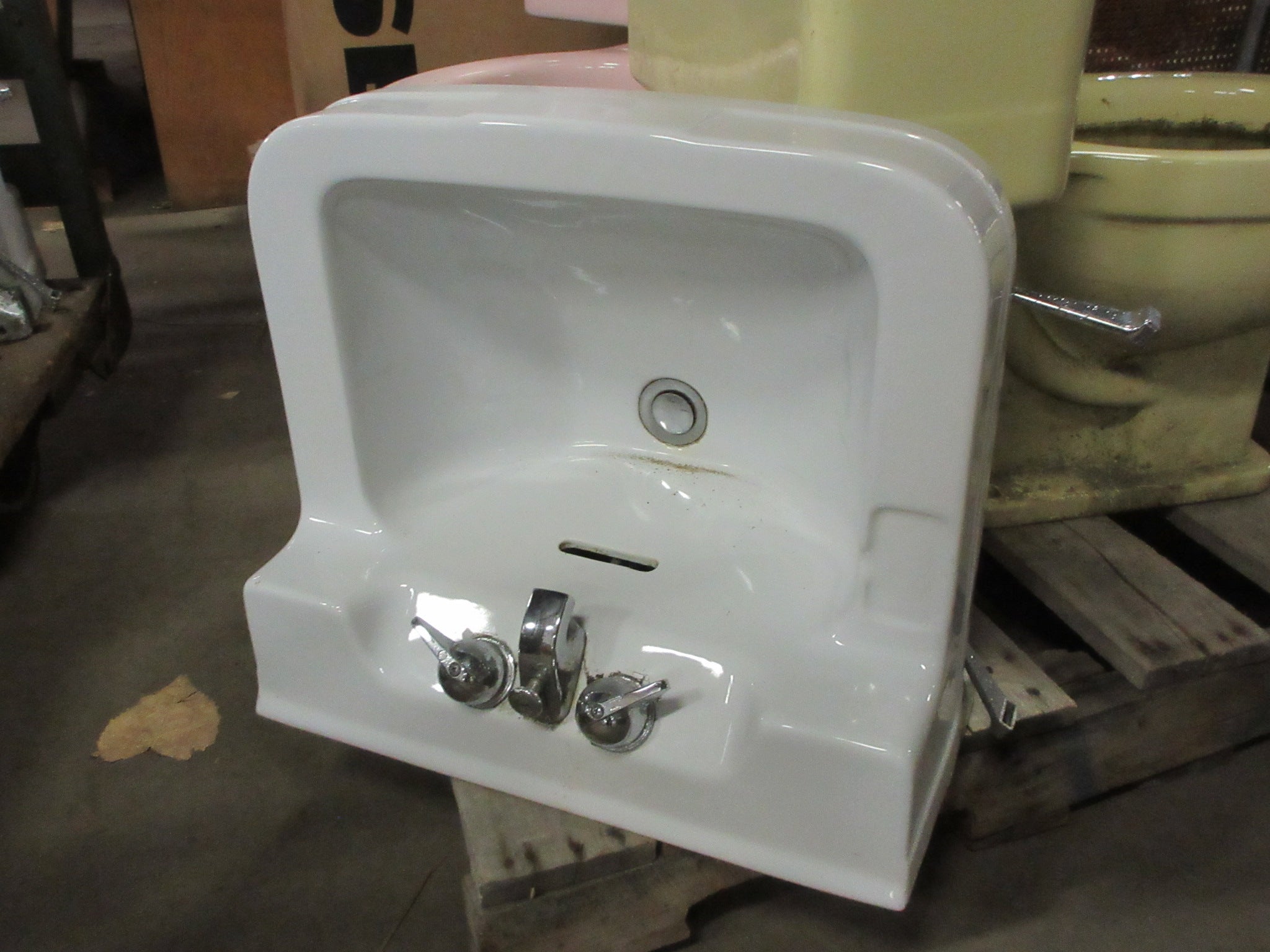 Wall Mount Sink with Towel Bar Arms