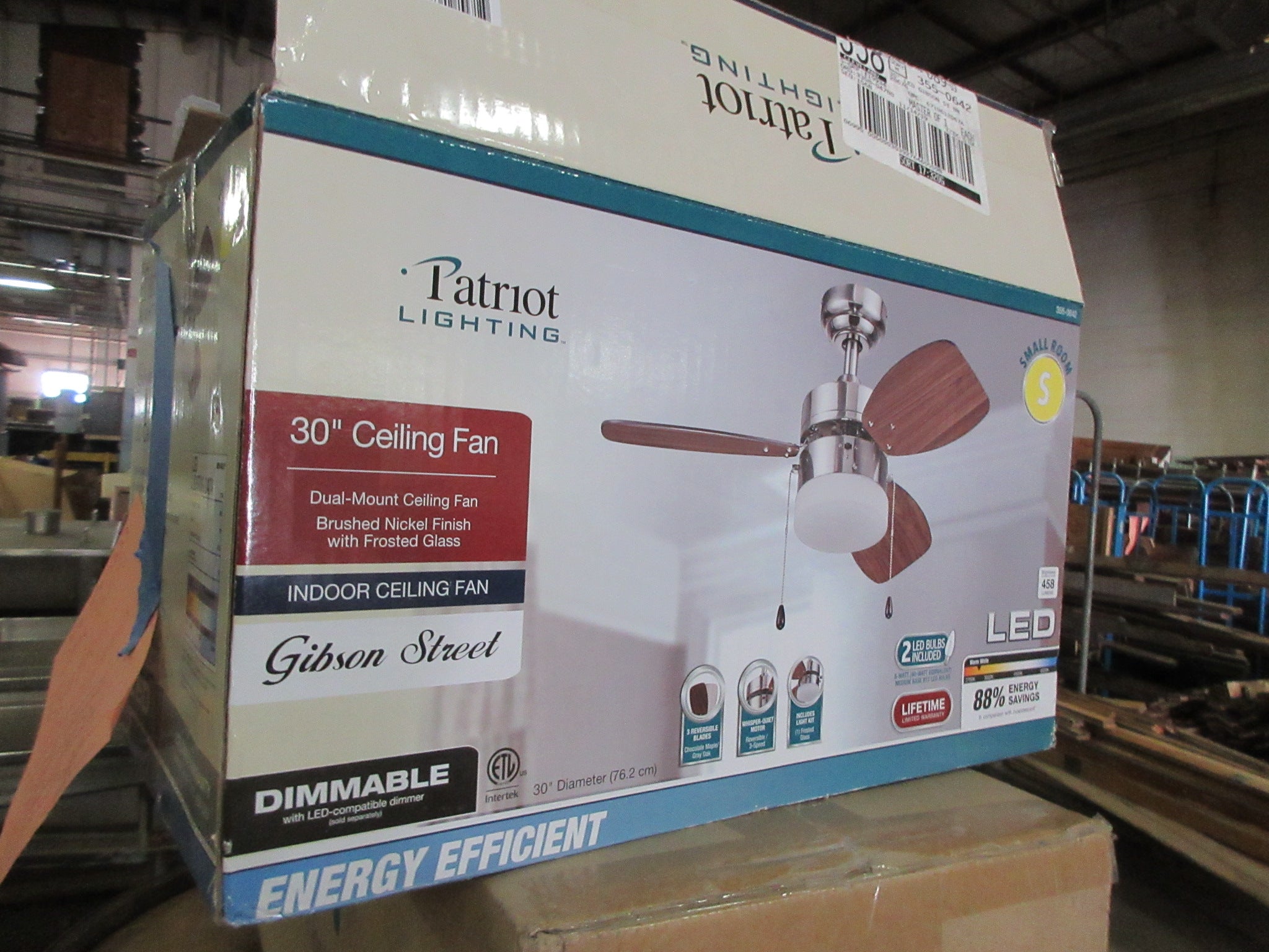 30" Dual Mount Ceiling Fan