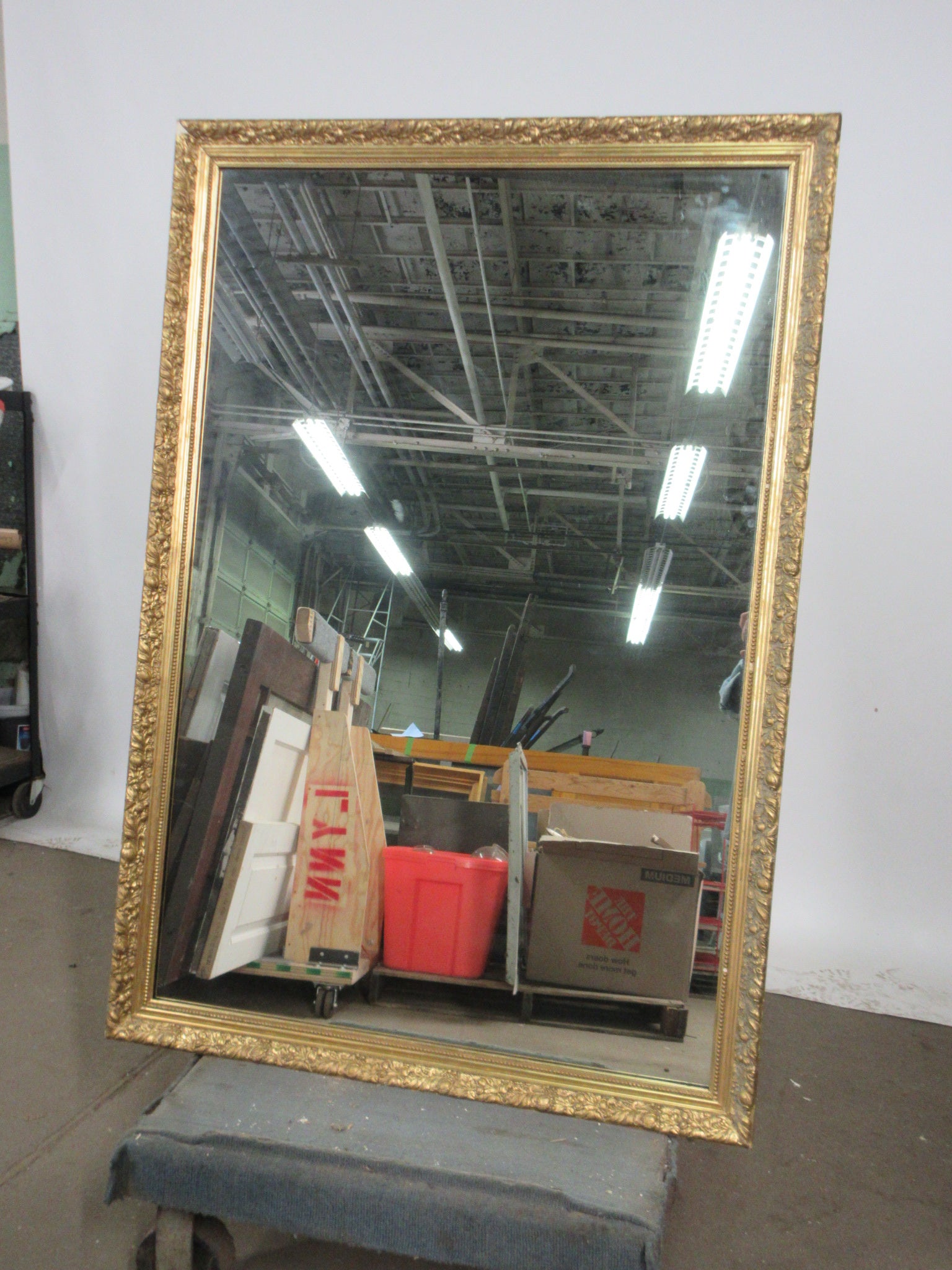 Gold Gallery Frame Mirror 36" x 52"