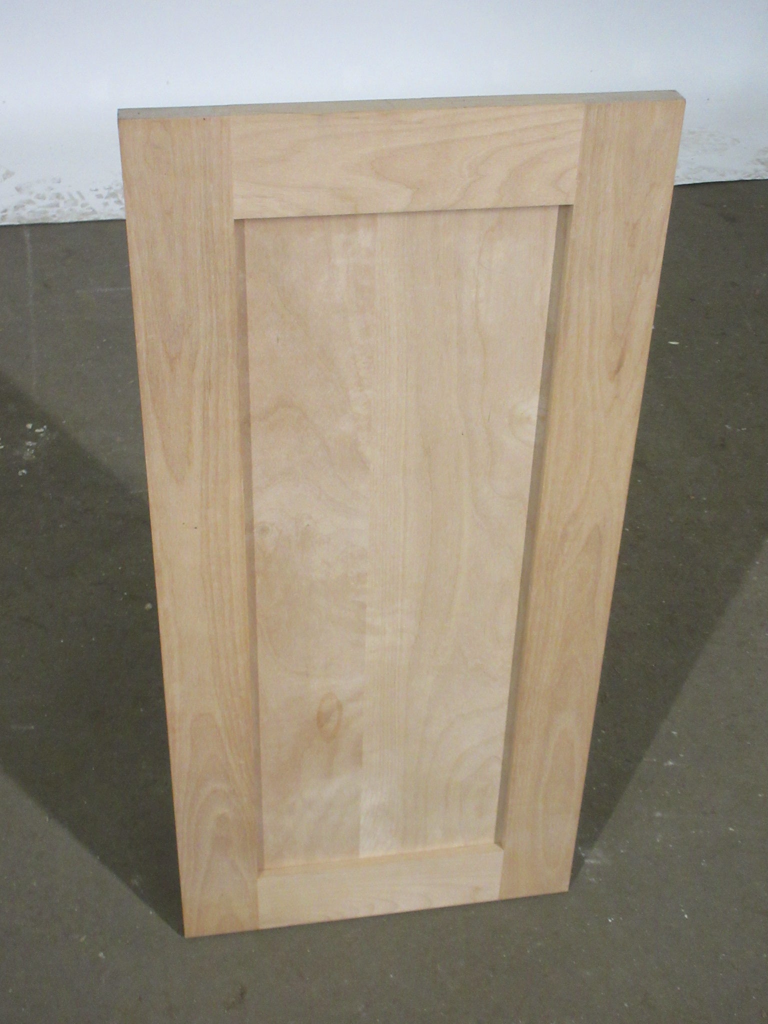 Unfinished Shaker Cabinet Door 14"W x 29 1/2"H