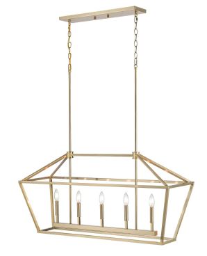 Ritner Five Light Ceiling Mount Chandelier 3245-MG